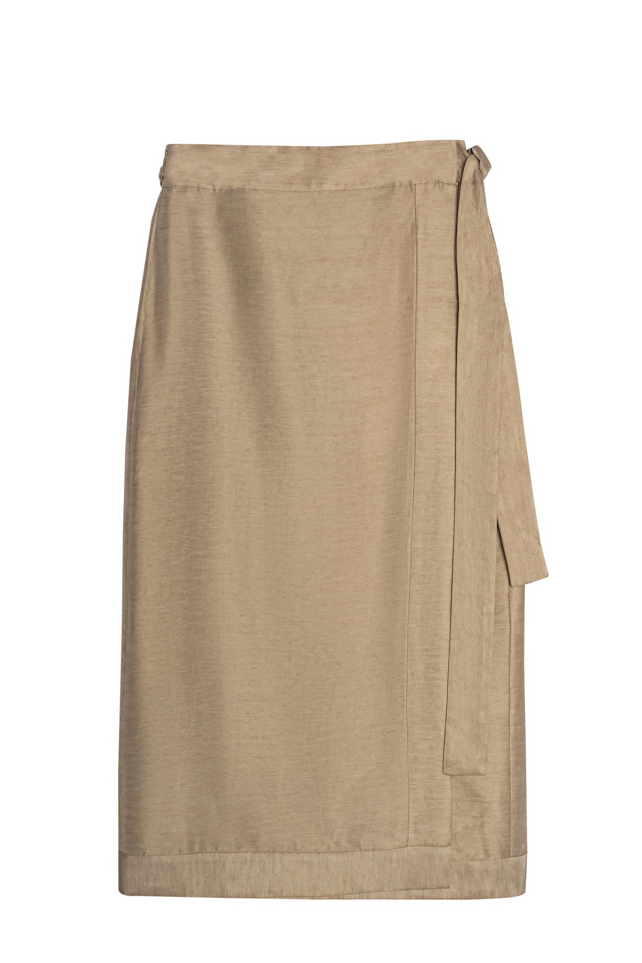 Wrap skirt beige hotsell